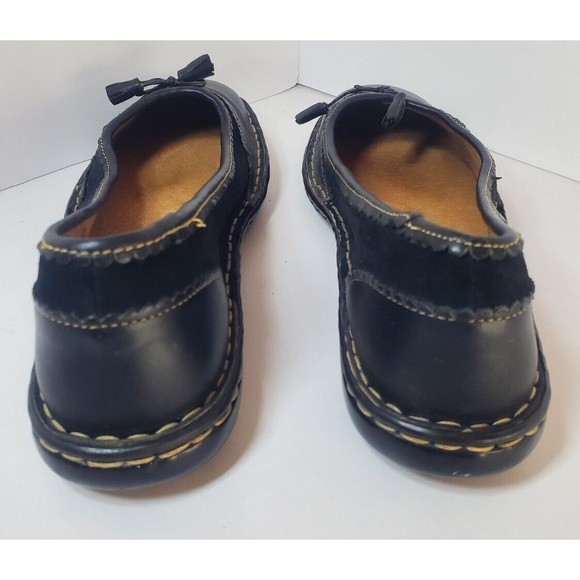 Born Womens Sz 10 Slip On Leather and Suede Excellent Condition - Picture 7 of 11